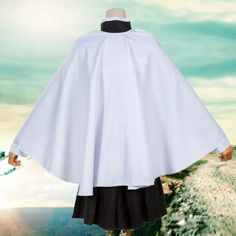 Anime Cosplay Costume Kanao Tsuyuri White Haori Japanese Butterfly Hairpin Uniform Loose Dress Belt Halloween Women view 5