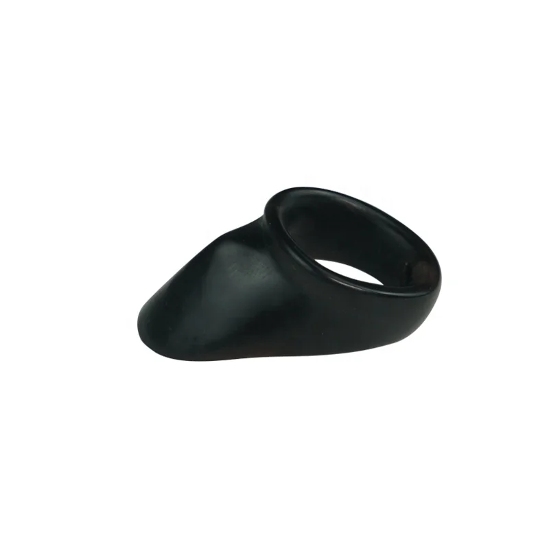 Alibow Classical Thumb Ring Handmade Black OX Horn 