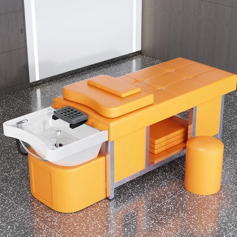 

Hairdressing Shampoo Basin Professional Washbasin Hair Therapy Living Room Salon Spa Machine Cama Abatible Commercial Massage