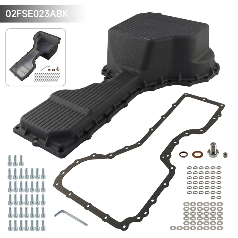 

Oil Pan Aluminum Raw Heavy Duty For Chevy/GMC Silverado 2017-2019 6.6L Duramax L5P 2500HD 3500HD V8 Turbo Diesel Black/Silver