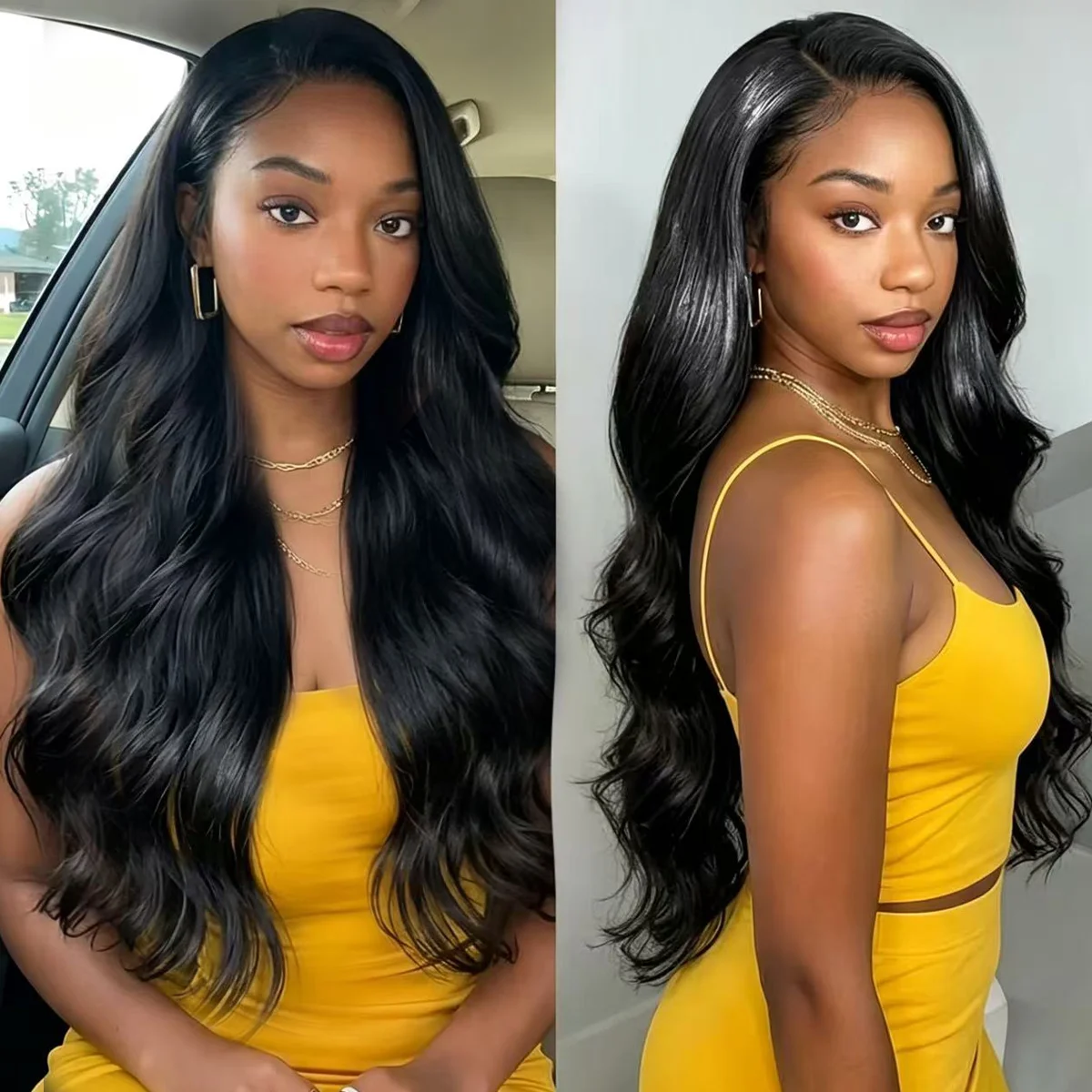 28 Inch Lace Front Wigs Human Hair 180% Density Body Wave Lace Front Wig Human Hair Pre Plucked 13x6 HD Lace Glueless Wigs for Women