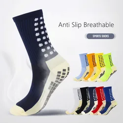 Herren Fußball Fußball Socken Sport Radsport Griff Socken Anti-Rutsch-Rutsch-Griff Pads für Fußball Basketball neu