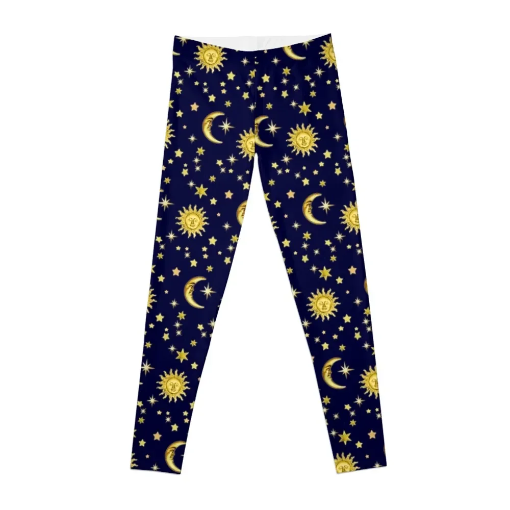 

Sun, Moon & Stars Leggings Fitness's gym clothes Women's sports Women's sportswear Womens Leggings