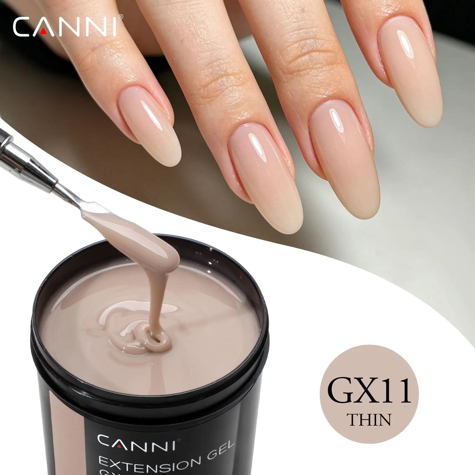 8 Oz TPO FREE CANNI Extension Builder Nail Gel Soak Off LED UV Gel Camouflage Jelly Color Long Lasting Super Glossy Gum Gel