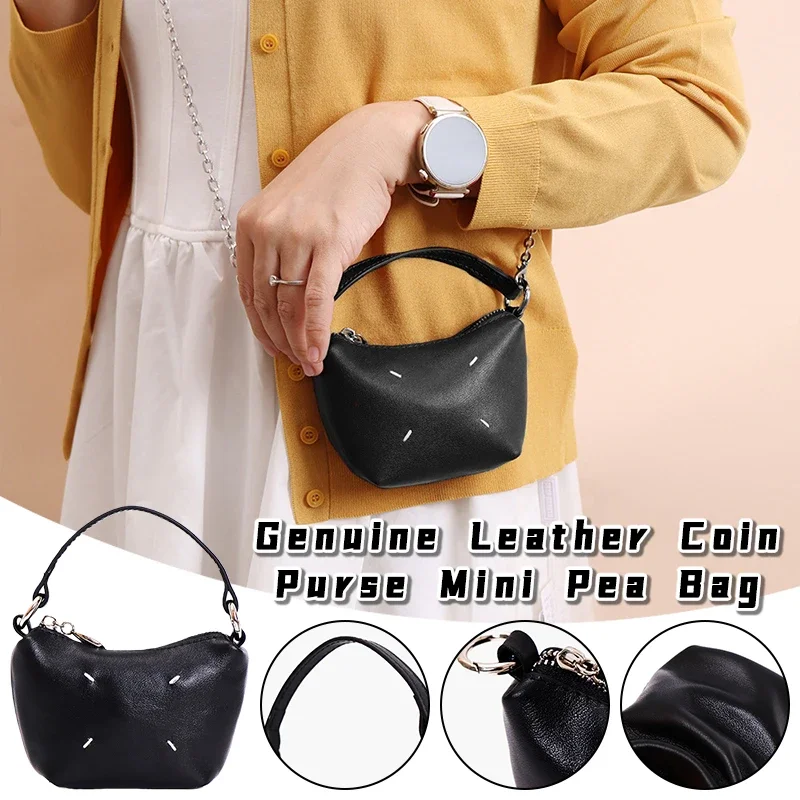

1 шт., кошелек для монет из натуральной кожи, сумка для ключей, сумка для хранения помады, мягкая кожаная сумка с диагональным крестом для женщин
