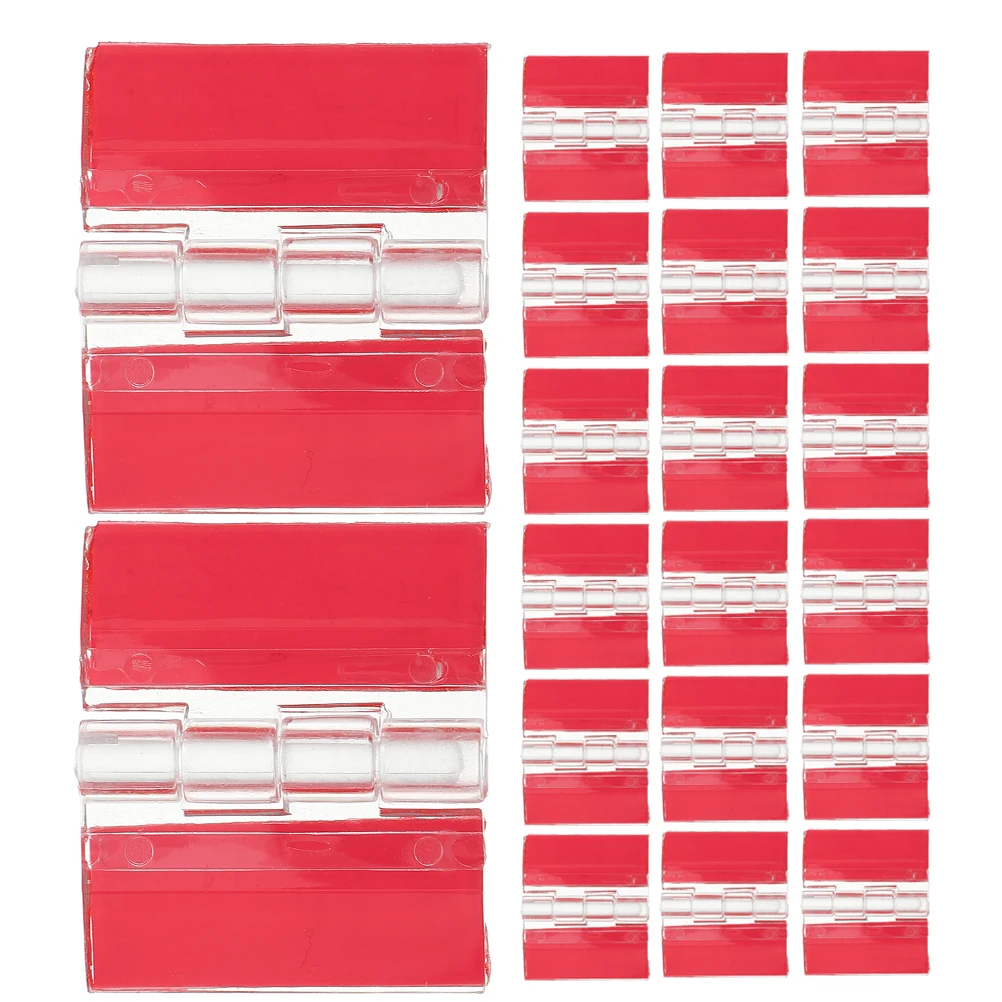 

20Pcs Self-Adhesive Clear Acrylic Hinges For Lightweight Doors Crafts Displays Easy Install Flexible Design