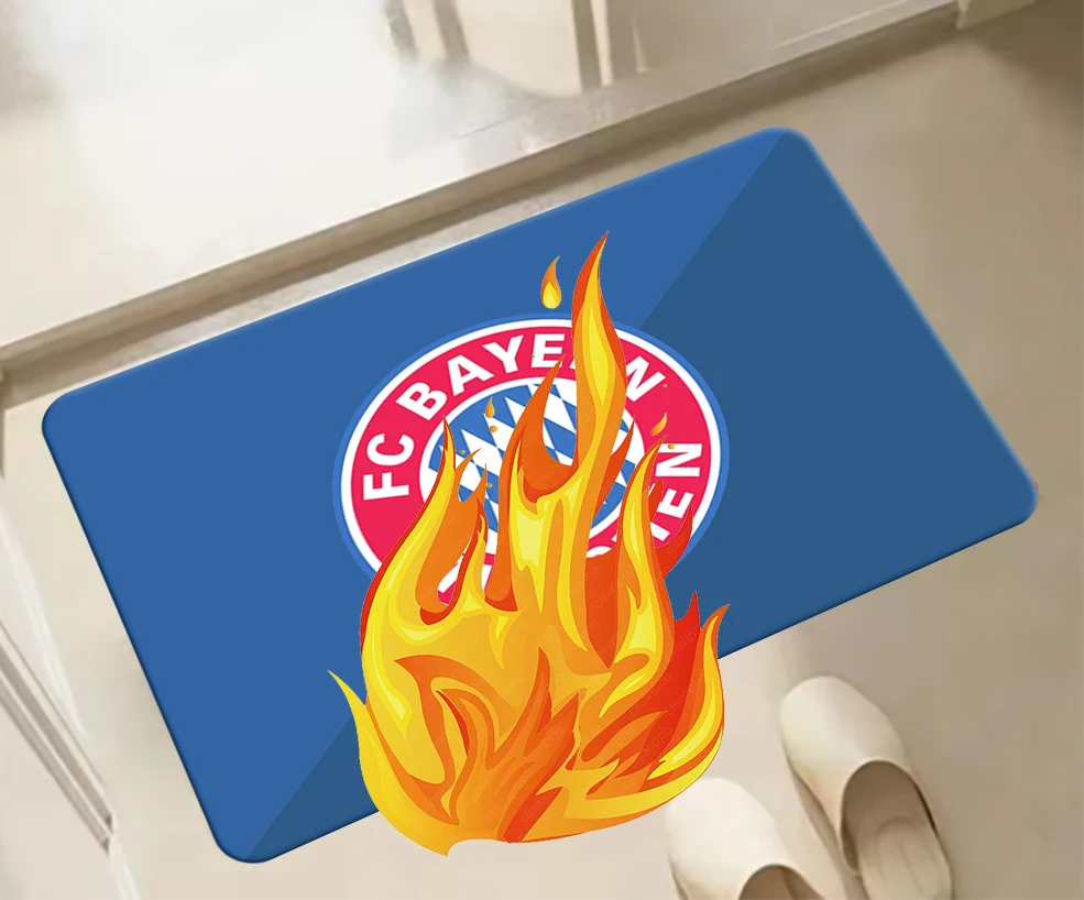 1Pcs B-Bayern M-Munich Germany Football Doormat Living Room Carpet Entrance Bathroom Floor Mat Door Rug Home Decoration