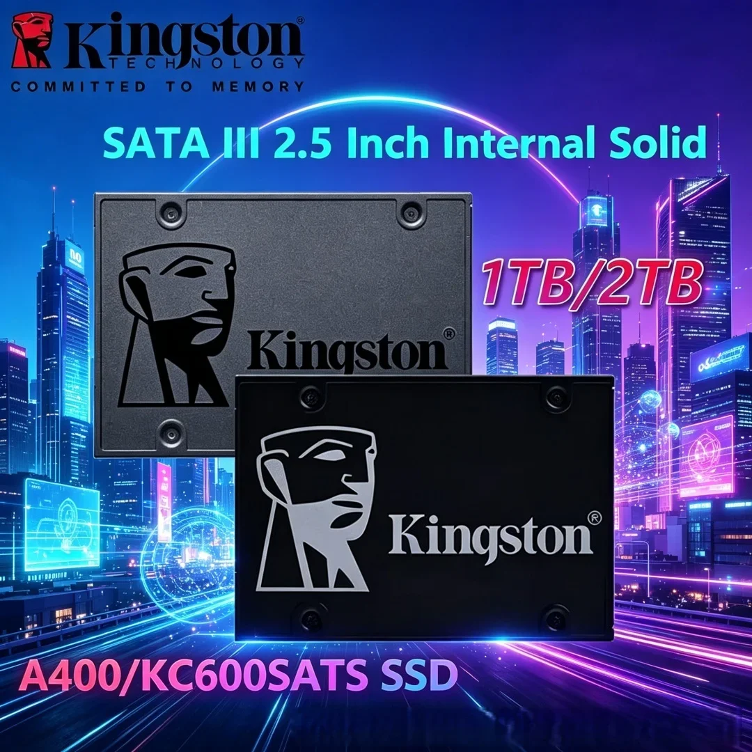 

Budget Friendly Kingston A400 KC600 SATA III 2.5" SSD All Capacities High Speed Internal Hard Disk For Entry Desktop