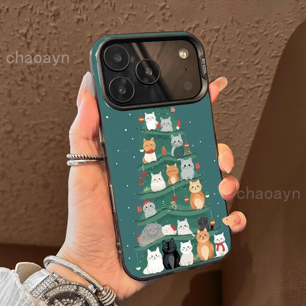 

Christmas Kitten Phone Case case for iPhone17 16 15 14 13 12 11 Pro/ Max/Plus shock-proof rear cover anti-fingerprint