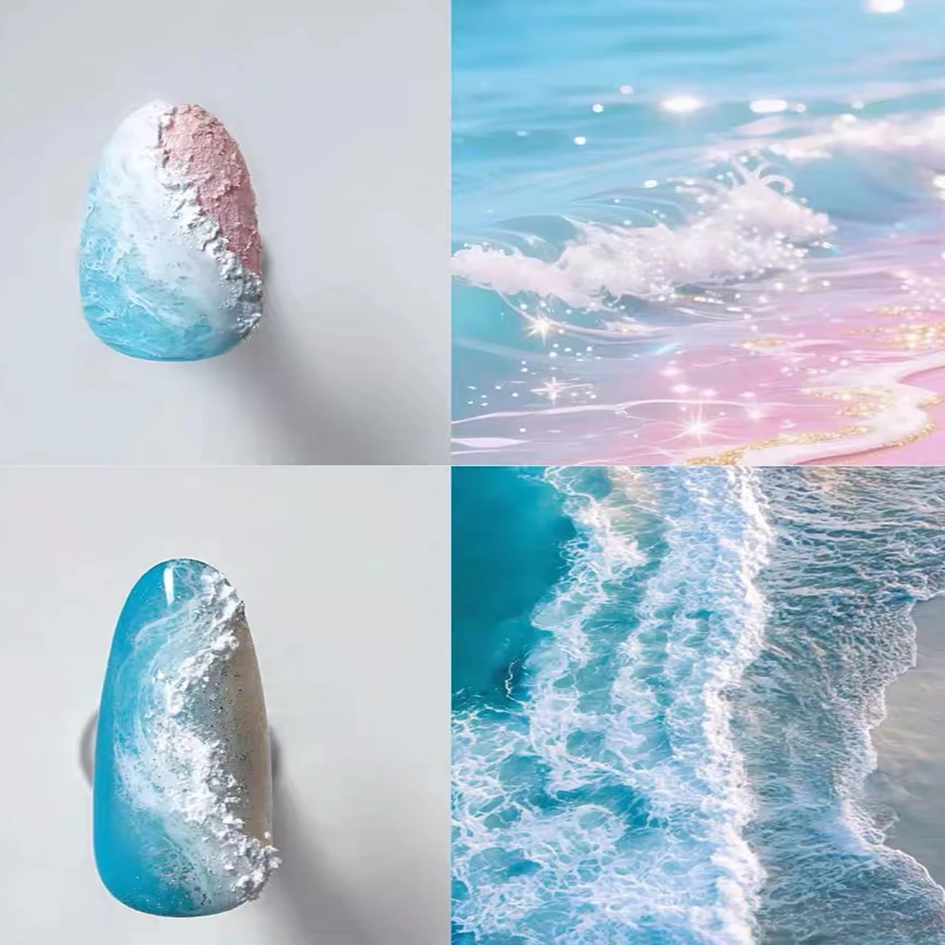 1pcs TC 2026 New White Wave Dyeing Gel Nail Polish Bubble Cavity Nail Gel Quick Blending Marble Effect Nail Art Nail Supplies