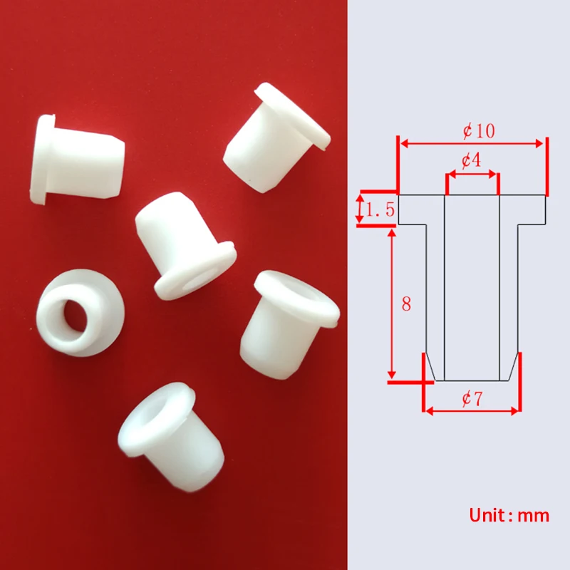 1-50pcs 5mm~51.3mm White Silicone Rubber O-ring Gaskets Grommets Hole Plug Wire Cable Grommet Gasket Protect Bushes