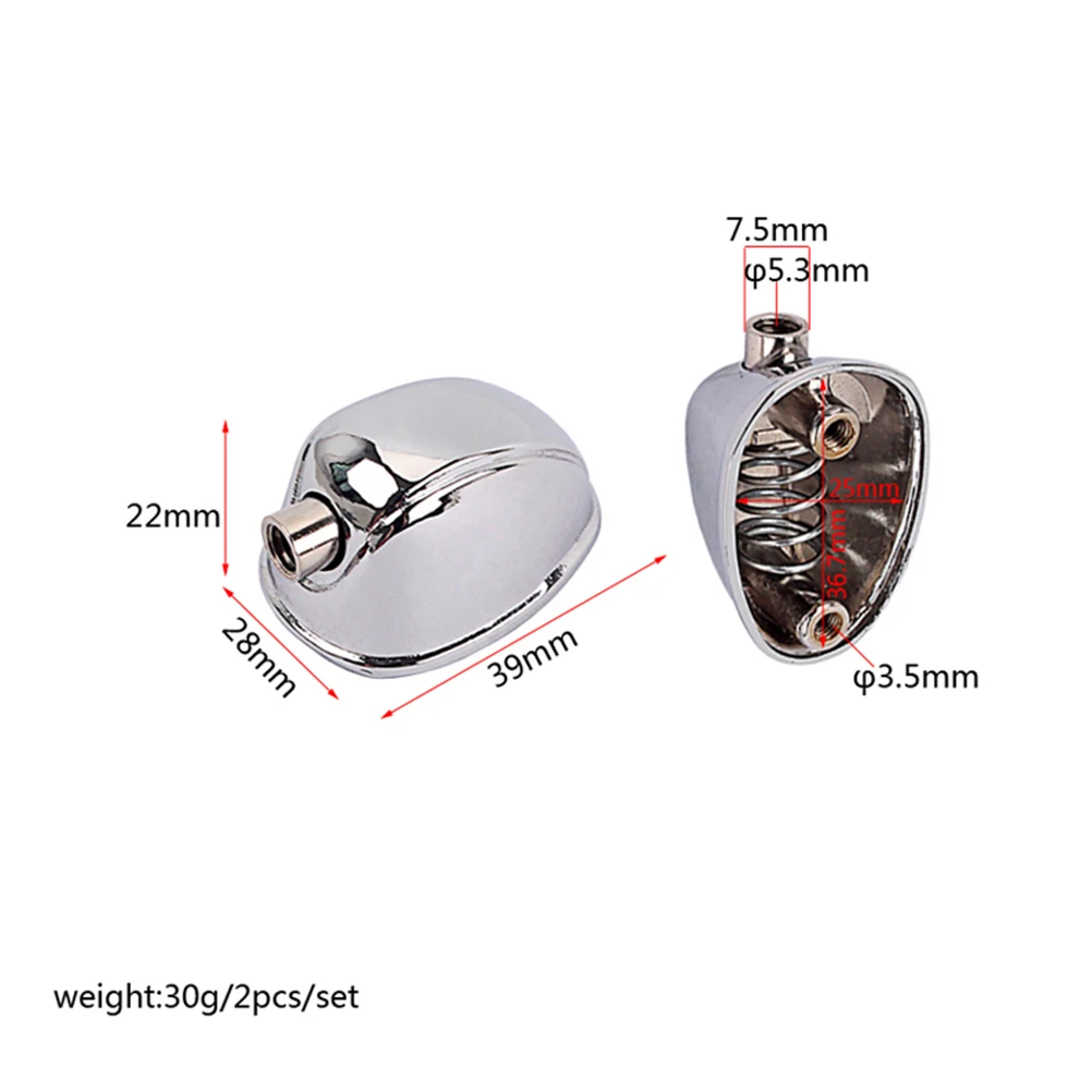 

2 Pcs Hat Bulging Ears Claw Hook Drum Lug Single-end Percussion Hooks Connector