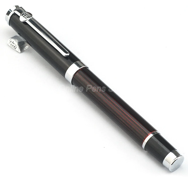 Duke Metal Red & Silver Vertica Pattern Roller Ball Pen Professional Writing Pen DRP019
