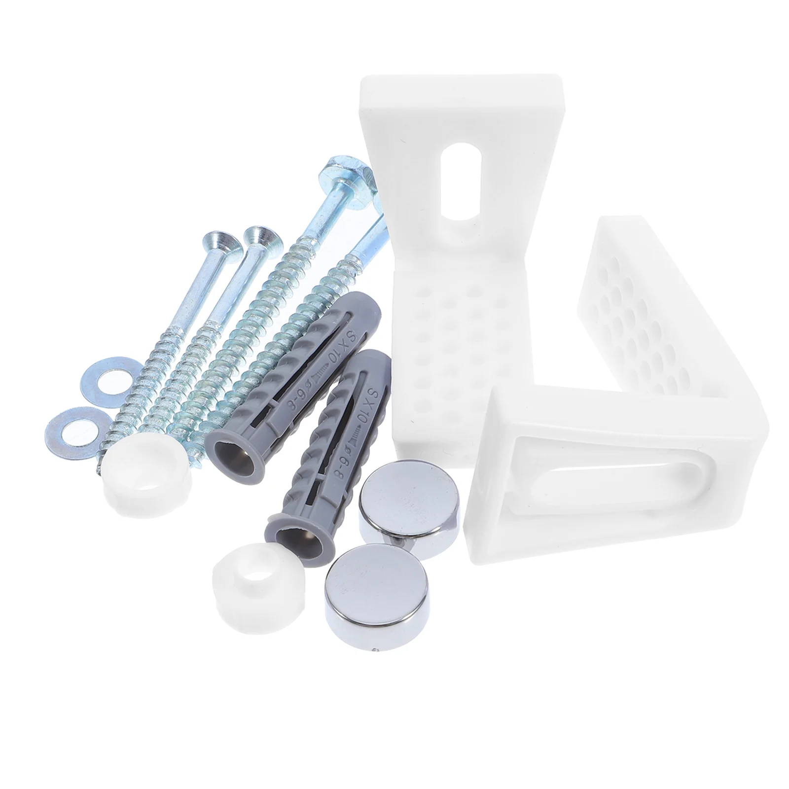 

1 set Toilet Mounting Kit Heavy Duty Toilet Seat Bolts Durable Bathroom Fixing Screws Universal Installation Parts Replacement