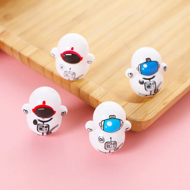 

5pc Cartoon Mini Space Man Tumbler Toys Cute Ornament Children's Small Toy Tumbler Astronaut Educational Toy Kindergarten Prize