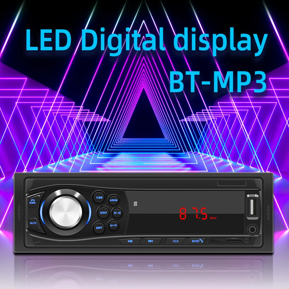 Podofo 4.1 "راديو السيارة الصوت 1 Din بلوتوث الصوت الموسيقى ستيريو MP3 مشغل راديو السيارة استقبال FM مع بطاقة AUX/USB/TF في مجموعة داش #4