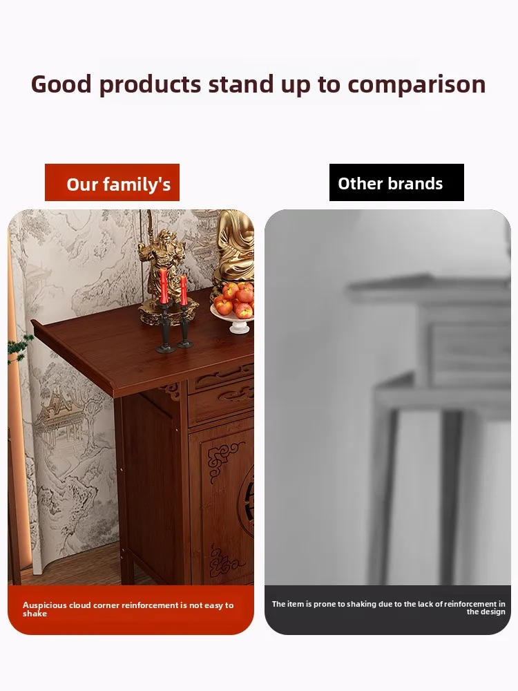 Cz altar incense table for home new chinoiserie incense buddha statue altar table non-solid wood god
