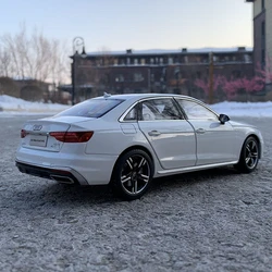 1:32 2024 AUDI A4 Alloy Car Model Diecast Metal Vehicles Car Model High Simulation Sound and Light Collection Childrens Toy Gift