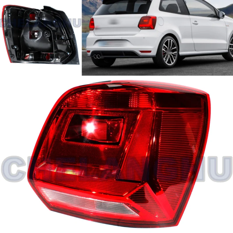 

For VW Polo 6C Hatchback 2014 2015 2016 2017 Right Side Tail Light Rear Lamp Brake Light Without Bulbs Car accessories