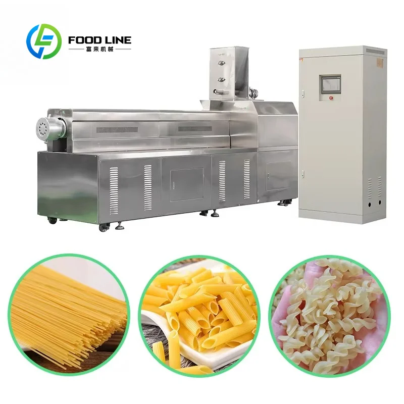 Stainless Steel Pasta Macaroni Making Machine Spaghetti Noodles Processing Line Macaroni Pasta Production Line Customized