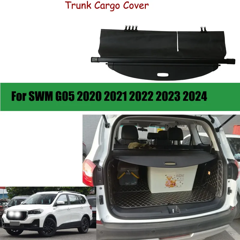 

Rear Cargo Cover For SWM G05 2020 2021 2022 2023 2024 Car Trunk Luggage Curtain Organizer Retractable Accessories Auto Parts