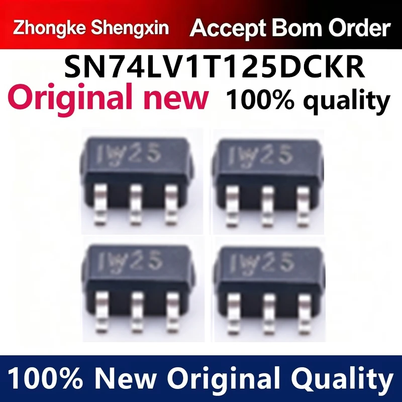 （5pcs-100pcs）Original genuine SN74LV1T125DCKR SC-70-5 single power single channel buffer gate chip