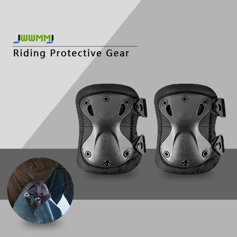 

4Pcs/Set Knee Protective Pads Set for Outdoor Paintball Game Cycling Safety Skateboarding Gear Skates Knee Protection