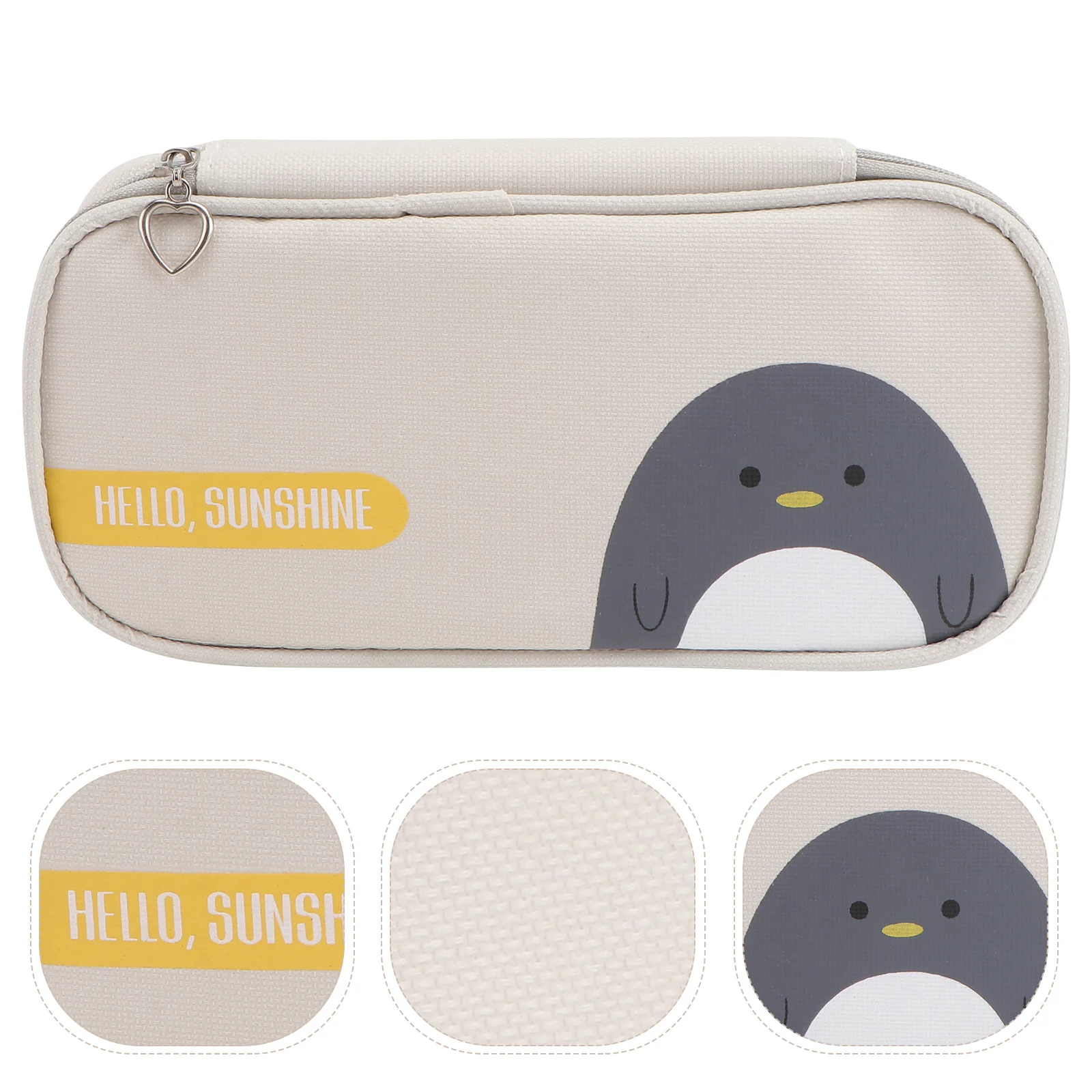 

1Pcs Premium Oxford Cloth Pencil Bag Large Capacity Smooth Zipper School Stationery Pouch Practical Storage Creative Pen Bag