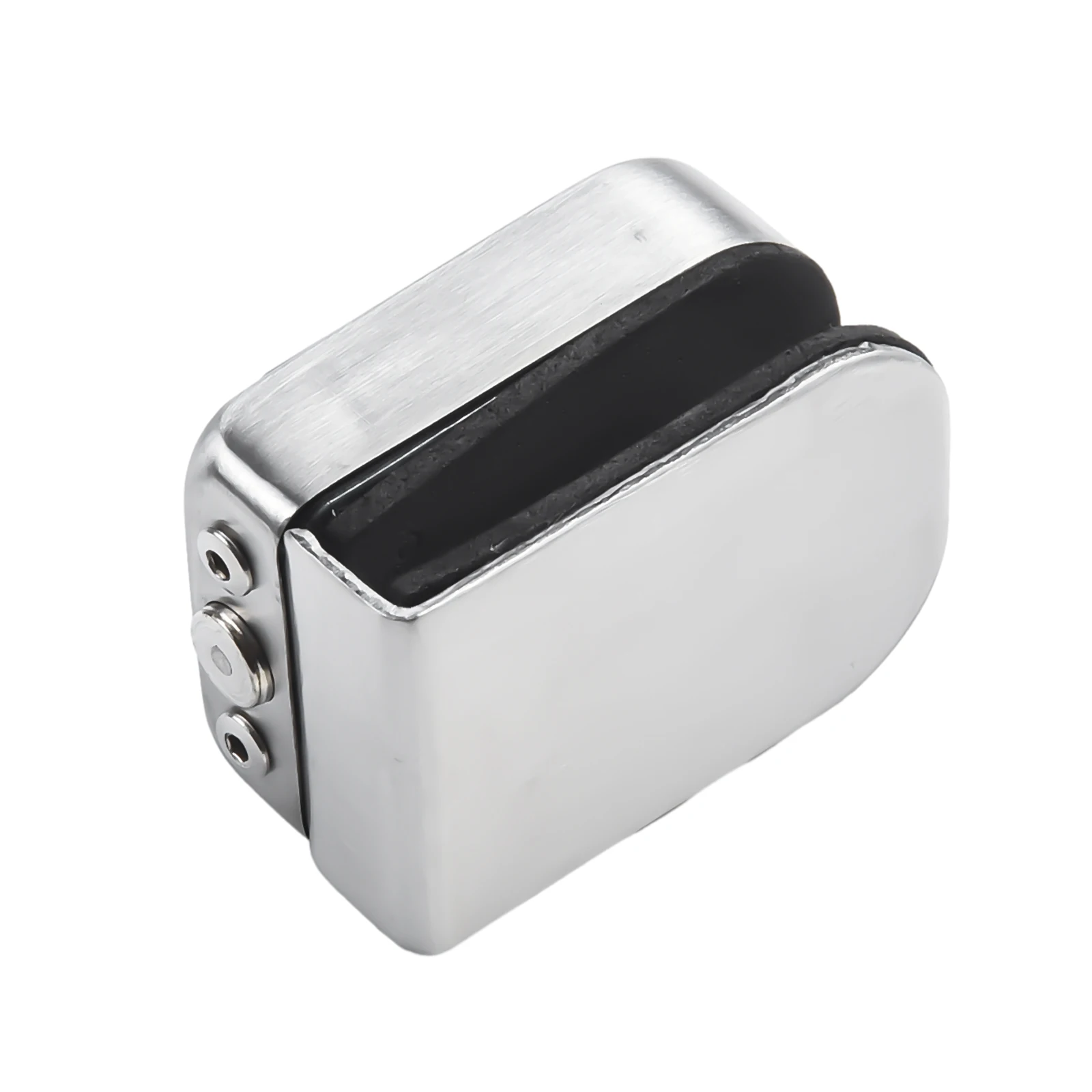 

Glass Door Lock Latch Punchfree Stainless Steel Ground Lock for Balcony and Bathroom Doors with Fixing Screws and Wrench