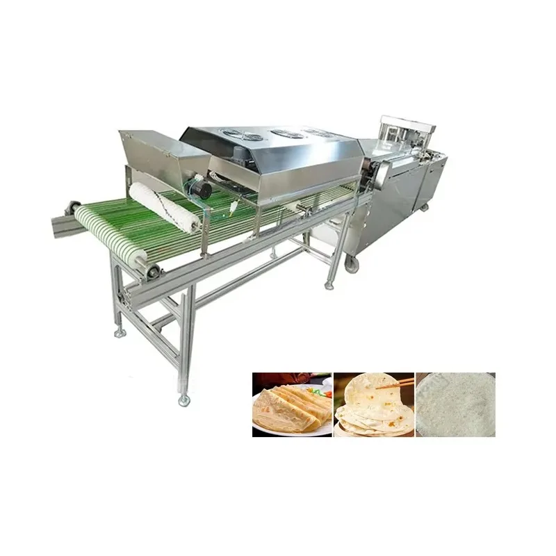 Máquina eléctrica automática para hacer tortitas, harina de maíz, 10-43cm, tortilla redonda, Chapati Pita, máquina para hacer pan de acero inoxidable