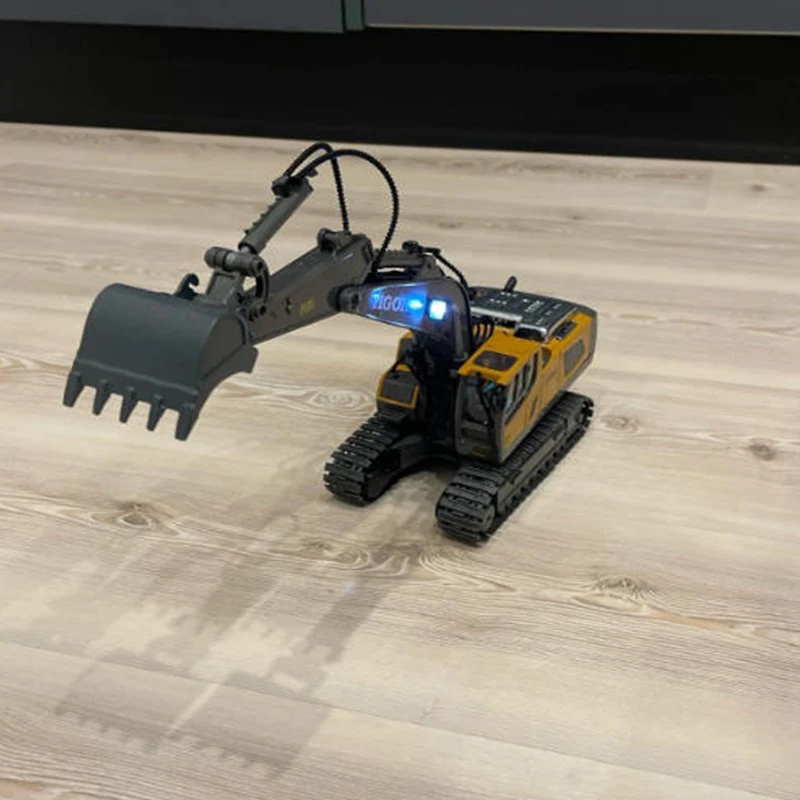 الأطفال سبيكة حفارة لودر أطفال بالريموت كنترول شاحنة قلابة نموذج سيارة Playse سيارة كهربائية لعبة الصبي الهدايا #2