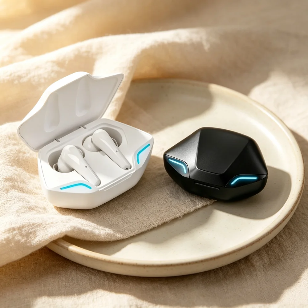 TWS Wireless Bluetooth Earphones Bluetooth 5.3 Ultra-low Latency Dual Microphone ENC Noise Cancelling in Ear Bluetooth Earphones