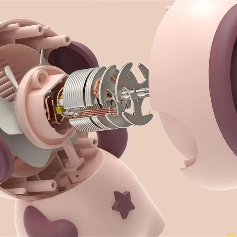 A0NC 휴대용 팬 우주 비행사 공간 키 체인 분리 가능한 랜디드 3 속도 핸드 헬드 팬 ventilador USB 작은 포켓 팬을위한 작은 포켓 팬