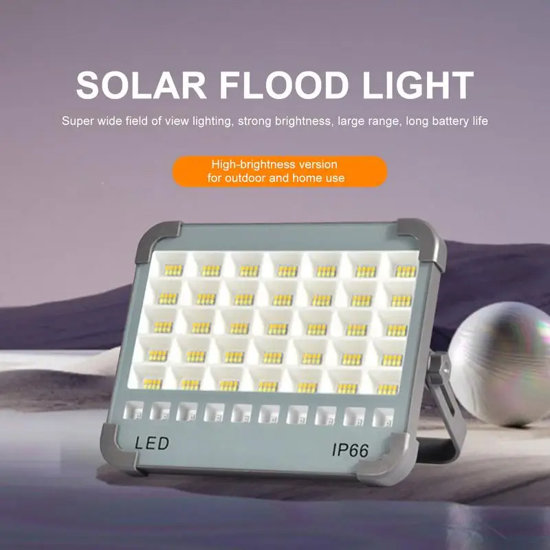 Luz de inundación Solar, linterna de luz de trabajo alimentada por energía Solar, luz de inundación LED de 20W, linterna de Camping, 4 modos de iluminación, reflector de luz diurna