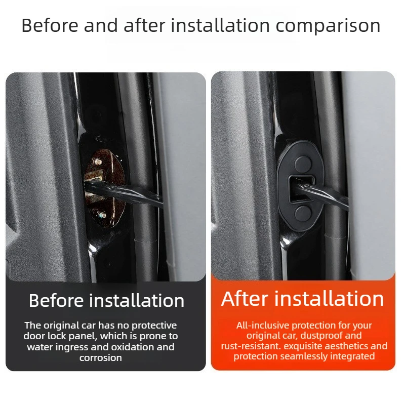 For Geely Monjaro Xingyue L Door Lock Latch Protective Cover, Silicone Door Stopper Interior Accessories