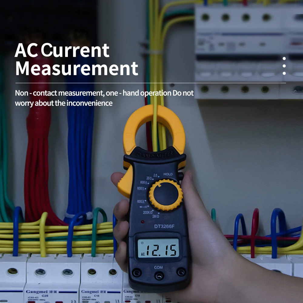 ANENG DT3266F Digital Clamp Meter Multimeter AC DC Voltage Current Voltmeter Diode Resistance Fire Wire Identifing NCV Tester