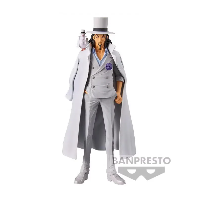 Bandai Original Banpresto Anime One Piece DXF Wanno Country 17cm Rob Lucci PVC Action Figure Collectible Model Toys