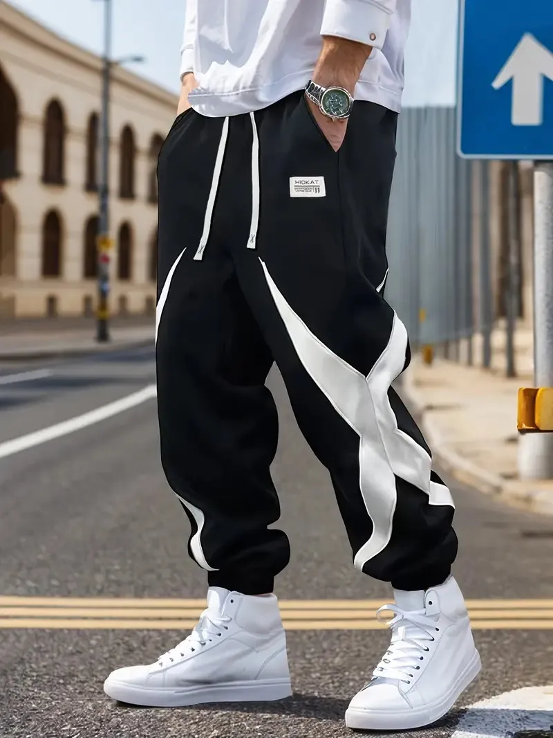 

The new men's trousers for Spring and autumn 2025 feature street casual fashionable and comfortable 3D striped pattern printing