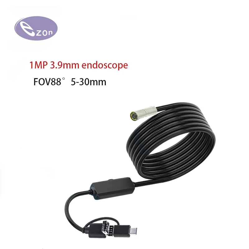 1mp-39mm視野角88°-°-工業用パイプライン検査用工業内視鏡-15m-usb-type-c-android対応工業内視鏡
