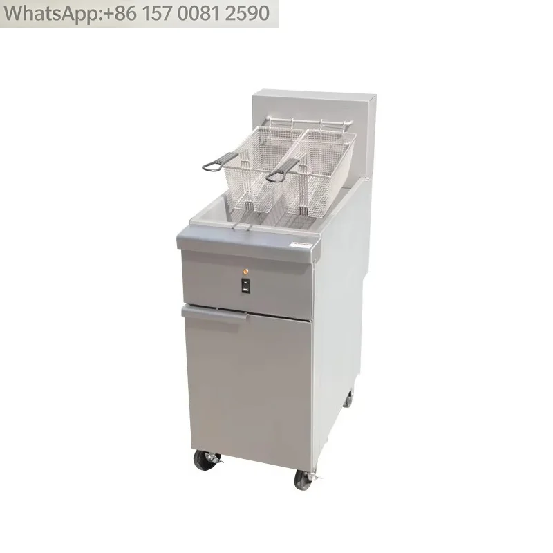 「hit Product」Commercial Fast Oil Heating Deep Fryer 2 Basket Deep Fryer High-Efficiency Cooking Deep Fryer Electric