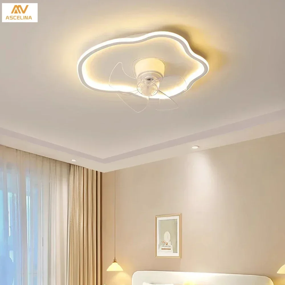 Minimalist Ceiling Fan lamp Led Luster Aluminium Remote Control  Fan Light Luxury Home Decor For Living Room Bedroom Restaurant