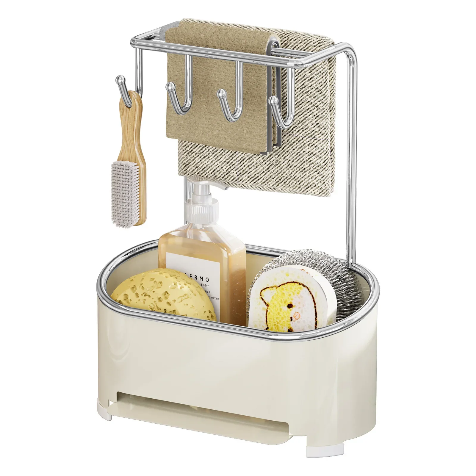 Draining Kitchen Multi-functional Sink Sponge Cloth Countertop Storage Household Shelving