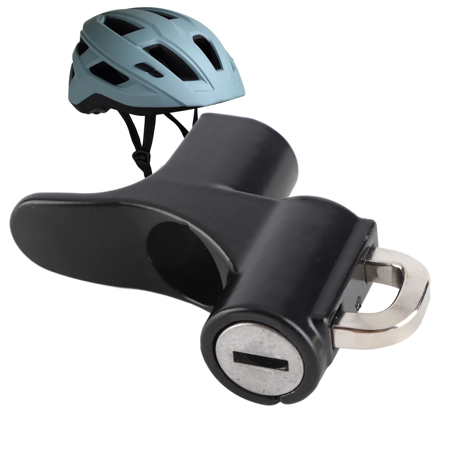 

Замок с крючком для мотоциклетного шлема с 2 ключами, 6 мм отверстиями для винтов, противоугонный алюминиевый сплав для мотоциклов, скутеров