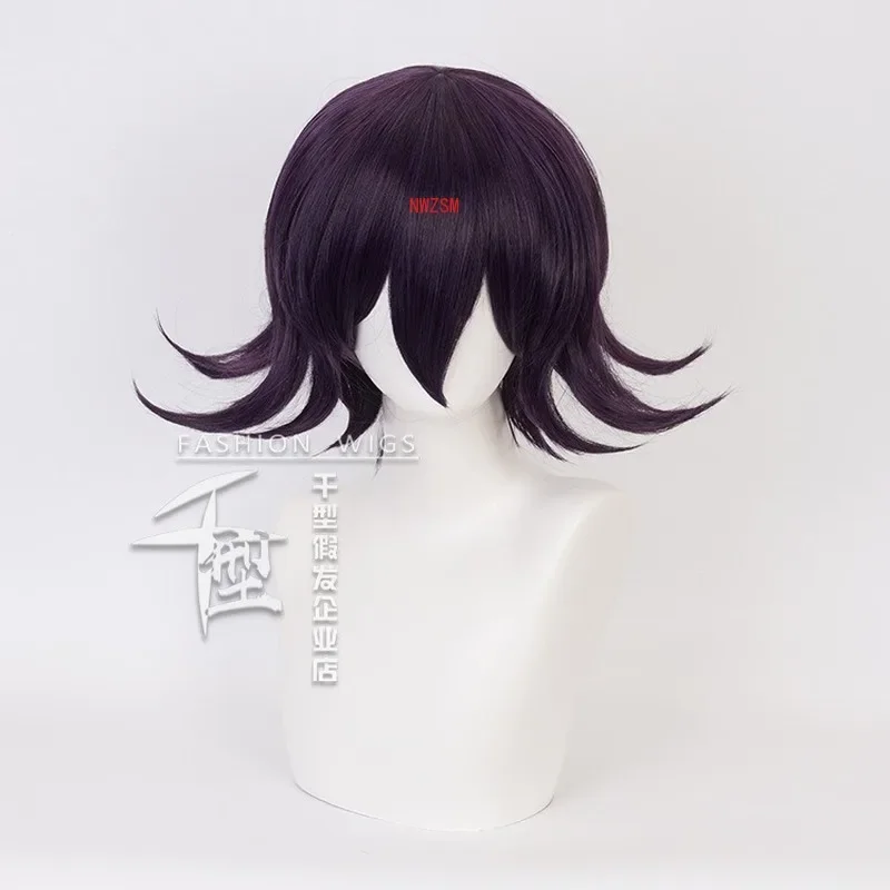 Danganronpa V3: Killing Harmony Ouma Kokichi Parrucca corta Costume Cosplay Dangan Ronpa Capelli sintetici Parrucche per feste di Halloween