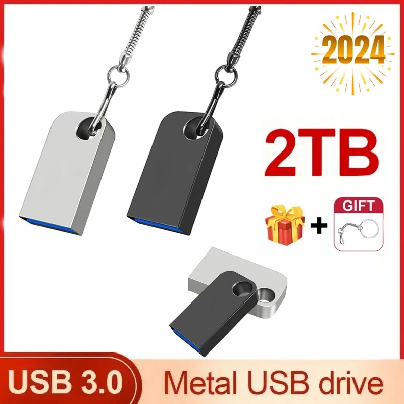 USB 3.0 Flash Drive High Speed 2TB 1TB 512GB 256GB OTG Pen Drive 128GB Portable Storage Device WaterProof U Stick For Computer