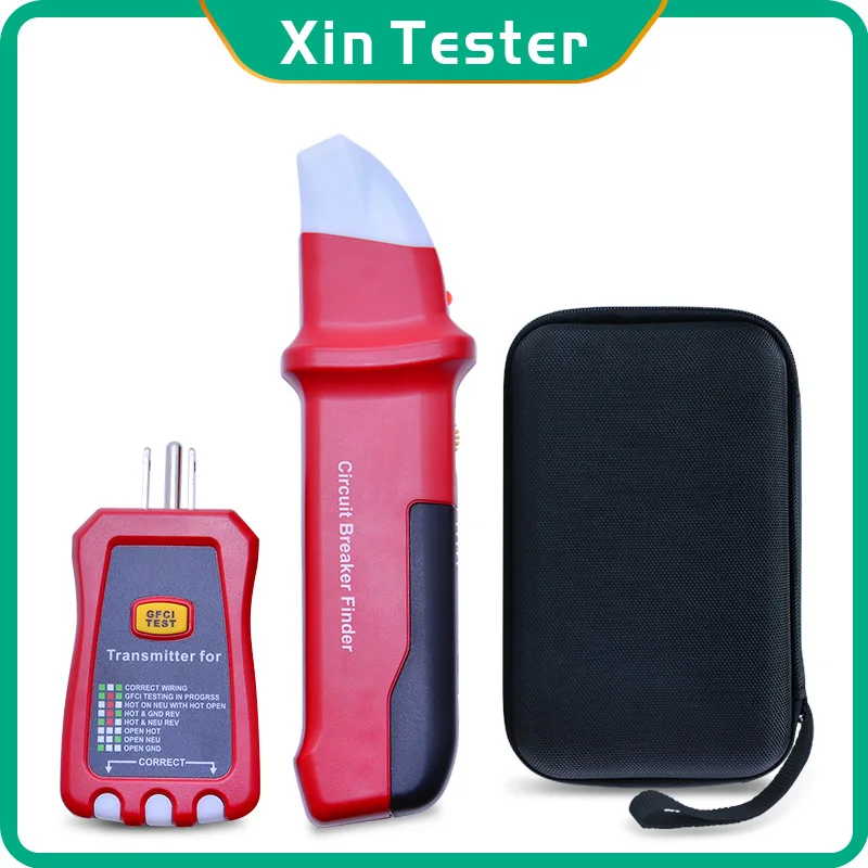 Xin Tester Digital ac Disjuntor Disjuntor Finder Tomada Gfci Tester Soquete Fechadura Elétrica 90120v
