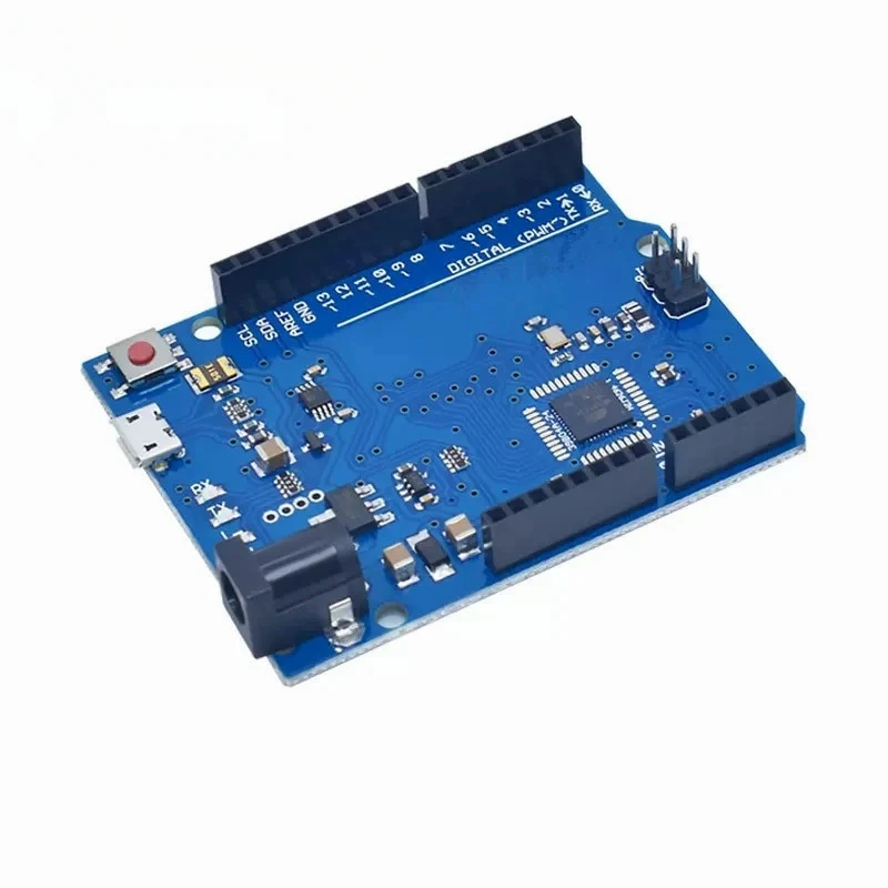 Imagem -02 - Leonardo r3 Placa de Desenvolvimento Microcontrolador com Cabo Usb Compatível para Arduino Faça Você Mesmo Starter Kit Original Atmega32u4