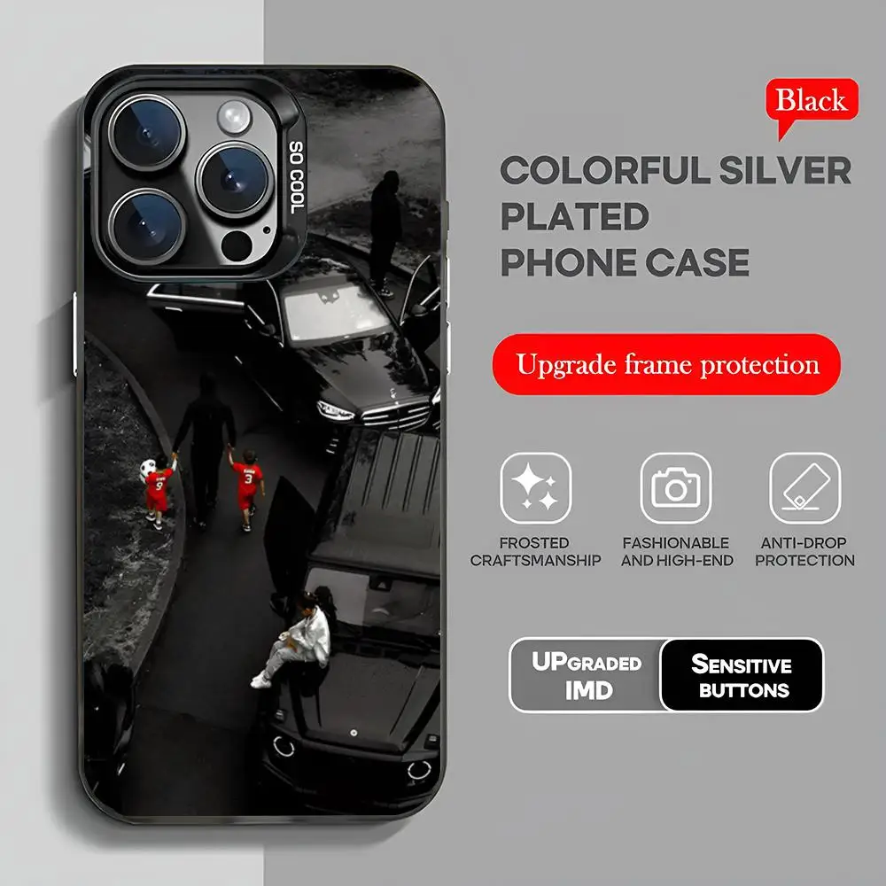 Singer Omerta Maes Phone Case Iphone 16 Pro Max Case Case For IPhone 16 15 Pro XR XS 7 8 Plus SE2024 Shockproof Color Phone Fun