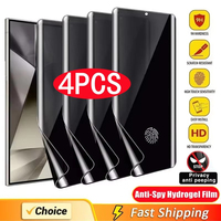 4Pcs Anti-Spy Hydrogel Film for Samsung S21 S23 S22 S24 Ultra FE S10 S8 S9 Plus Note 20 Ultra 9 10 Plus Privacy Screen Protector