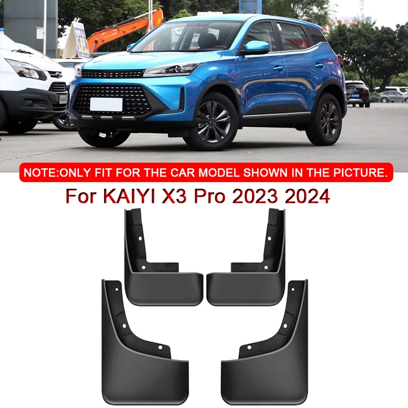 

4pcs For KAIYI X3 Pro 2023 2024 Car Styling ABS Car Mud Flaps Splash Guard Mudguards MudFlaps Front Rear Fender Auto Accessories